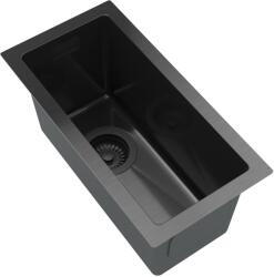 Gamma Gamma, 1 rekeszes acél mosogató 220x440x210 mm, fekete, GMA-S2244-BK (GMA-S2244-BK)