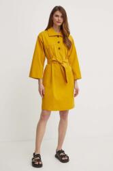 Max Mara pamut ruha sárga, mini, oversize, 2415221023600 - sárga 36