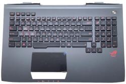 ASUS ROG G751 G751J G751JY G751JT G751JM series háttérvilágítással (backlit) fekete burkolattal (topcase) touchpaddel amerikai angol (US) laptop/notebook billentyűzet gyári