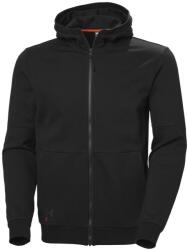 Helly Hansen EVO KAPUCNIS CIPZÁRAS PULÓVER, fekete, XS (79345_991-XS)
