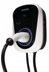 Duosida elektromos autó fali töltő 22 kW, 5 m Type2 töltőkábel, 3×32 A + RFID + WIFI+ LAN, DUOSIDA