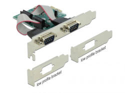 Delock PCI Express Card to 2 x Serial RS-232 (90007) - delfinbuvar