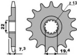 PBR acél standard első lánckerék 434 - 520 PBR Erőátviteli alkatrész Lánc, lánckerék, láncszett Első lánckerék - motomotors - 5 231 Ft