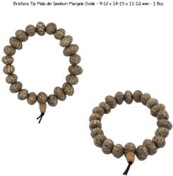  Bratara Tip Mala din Samburi Margele Ovale - 9-10 x 14-15 x 11-12 mm - 1 Buc