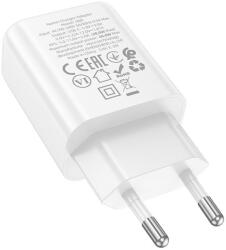 hoco. N60 hálózati töltő 1xUSB-C csatlakozással 20W PD QC - fehér