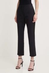 Calvin Klein nadrág női, fekete, magas derekú egyenes, K20K206885 - fekete 40
