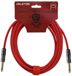 Valeton VGC-5R prémium hangszerkábel - egyenes-egyenes jack - 5 méter - piros