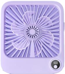  Állítható állványos asztali ventilátor W30 lila