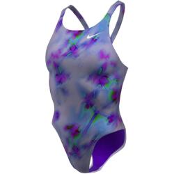 Nike Hydrastrong Multi Print Fastback One-Piece - Court Purple