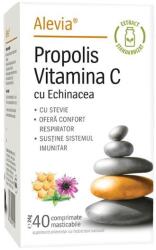 Alevia Propolis Vitamina C cu Echinacea si Stevie, 40 comprimate