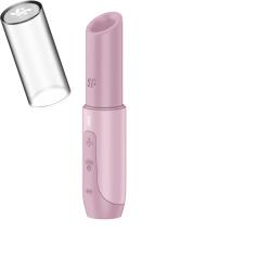 Satisfyer Vibrator Secret Kiss, 30 Programe Suctiune, USB, Roz, 14.5 cm Vibrator