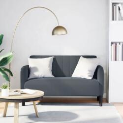 vidaXL sötétszürke bársony loveseat kanapé 109 cm (4100588) - pepita