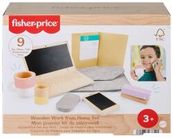 Mattel Fisher Price: Wood fa Home office játékszett - Mattel (HXV11)