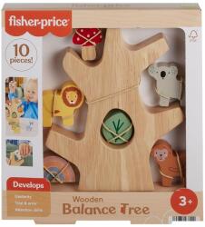 Mattel Fisher Price: Wood fa egyensúlyozó erdőcske - Mattel (HXT87)