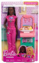 Mattel Barbie barna hajú gyerekorvos karrierbaba játékszett - Mattel (JCR71/JCR73) - innotechshop