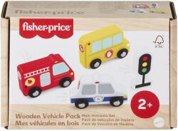 Mattel Fisher-Price: Wood fa kisautó szett - Mattel (JCY32)