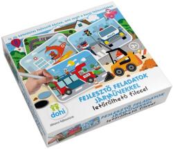 Fejlesztő feladatkártyák letörölhető filccel - Járművek (835/040)