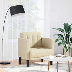 vidaXL krém szövet kanapészék karfás szék 53 cm (4100548) - pepita