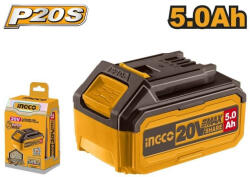 INGCO 5.0Ah 20V akkumulátor, pótakku (FBLI2003)