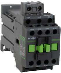Noark Contactor 3P (3ND) 12A, AC-3, tensiune bobina 220V DC, aux 2 NC + 2 NO - Noark, Ex9C12D, 116452 (116452)