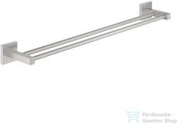GROHE START CUBE 65, 4 cm-es dupla törölközőtartó, Supersteel 41104DC0 (41104DC0)