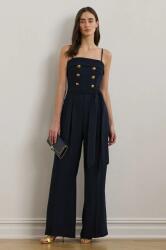 Lauren Ralph Lauren kezeslábas sötétkék, mély nyakkivágású, 253962765 - sötétkék 36