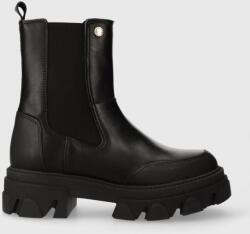 Barbour bőr bokacsizma B. Intl Chicane fekete, női, platformos, LFO0634BK11 - fekete Női 39/40