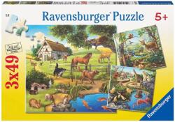 Ravensburger - Puzzle Animals in the countryside, in the zoo and in the forest - 40 - 99 piese