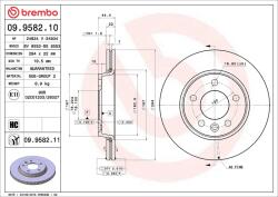 BREMBO Disc frana BREMBO 09.9582. 10 - piesa-auto