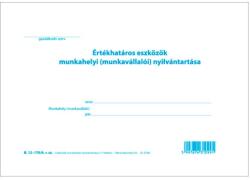 Pátria Nyomtatvány Eszközök munkahelyi nyilvántartása 11 tételes A/5 fekvő (B.12-170/A) - irodasziget