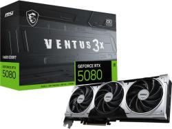 MSI GeForce RTX 5080 VENTUS 3X OC PLUS 16GB GDDR7 256bit (RTX 5080 16G VENTUS 3X OC PLUS) Videokártya