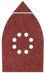 Import 107x142mm P80 6db tépőzáras csiszolócsík 18 háromszöggel, korund szemcse perforált (20128238)