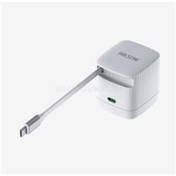HIKSEMI telefon töltő - 1db USB-C, USB-C kábel, 67W, EU plug (HS-HUB-GAN67(STD)/2C/67W/WHITE/EU) (HS-HUB-GAN67(STD)/2C/67W/WHITE/EU)