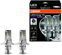 OSRAM LEDriving HL Easy Gen 2 H4/H19, hidegfehér LED tompított és távolsági fényszóró, 6500 K, 1850/1500 lumen, P43t foglalat, aktív hűtéssel, ultrakompakt kialakítás, 64193DWESY2-2HB, 2db/csomag (64193DWES