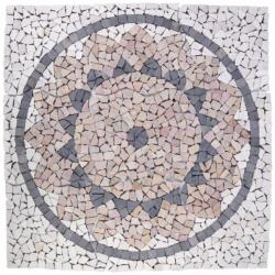 divero Mozaic din marmură, model soare, 90 x 90 cm (HF55590)