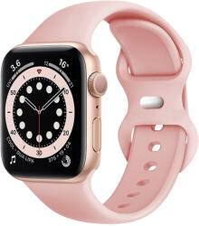 Techsuit - Karóra szíj (W031) - Apple Watch 1/2/3/4/5/6/7/8/9/10/SE/SE 2/Ultra/Ultra 2 (42/44/45/46/49mm) - Világos rózsaszín