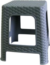 Megaplast Puff I 36x33x33 cm, polyrattan, szürke (146000439)
