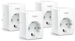 Tapo Priza WiFi inteligenta TP-Link Tapo P100, Pachet de 4 prize Alexa, Priza WiFi pentru casa inteligenta, Accesorii Alexa, Functioneaza cu Alexa, Google Home, Aplicatia Tapo, Control vocal, Mini (TAPO P1