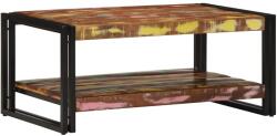 vidaXL dohányzóasztal többszínű 90x50x38cm tömörfa újrahasznosított fa (4102717) - pepita
