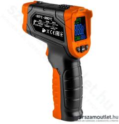 NEO TOOLS Infra hőmérő folyadék, levegő és testhő mérésére, -50°C-+880°C, IP54 (75-276) (75-276)