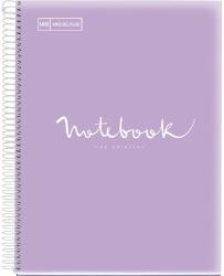 Miquelrius Emotions A4 PP 5x24 lapos levendula kockás spirálfüzet (A152387725) (A152387725)