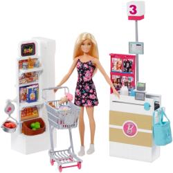Mattel Barbie, Supermarket, set cu papusa si accesorii Papusa Barbie