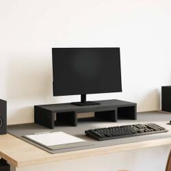 vidaXL fekete tölgy szerelt fa állítható monitorállvány 60x24x10, 5 cm (868082)
