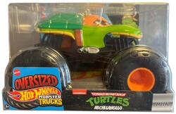 Mattel Hot Wheels: Monster Trucks Oversized TMNT Michelangelo monster autó 1/24 - Mattel (FYJ83/JDR08) - jatekshop