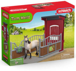Schleich Schleich: Farm World - Istálló box Mustang ló figurával játékszett (42724) (SLH42724)