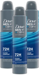 Dove Men+Care Advanced Clean Comfort izzadásgátló (3x200 ml)
