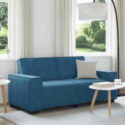 vidaXL kétszemélyes kék bársony kanapé 140 cm (4105029) - pepita