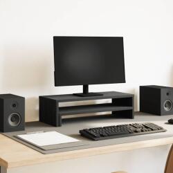 vidaXL fekete tölgy színű szerelt fa monitorállvány 54 x 22 x 15 cm (868089)