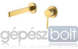 AREZZO design design ELEGANT fali mosdó csaptelep, szálcsiszolt arany (AR-8095BG)