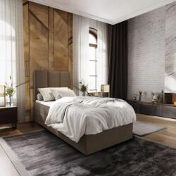  Kárpitozott boxspring ágy MERALIS 90x200 cm barna Matrac: Bonell rugós matrac